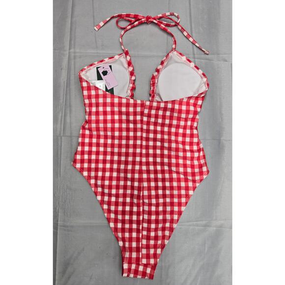 Wild Fable Size: XS (0-2) Red & White Gingham Swimwear  NWT - Picture 4 of 8